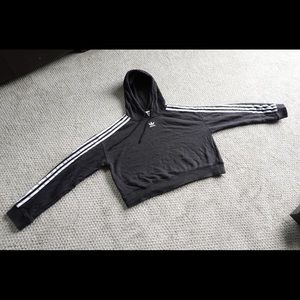 Adidas 3 stripes hoodie women size S